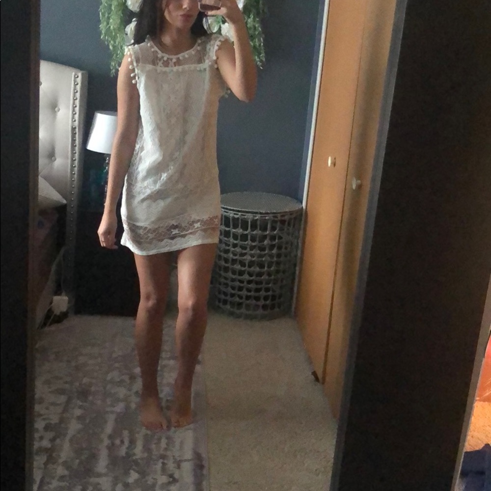 Lacy dress.